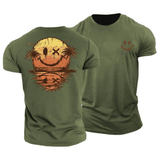 Lord™ | Camiseta de verano con estampado de carita sonriente y estampado marino