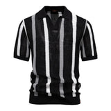 FluxStripe Polo de cuello en V