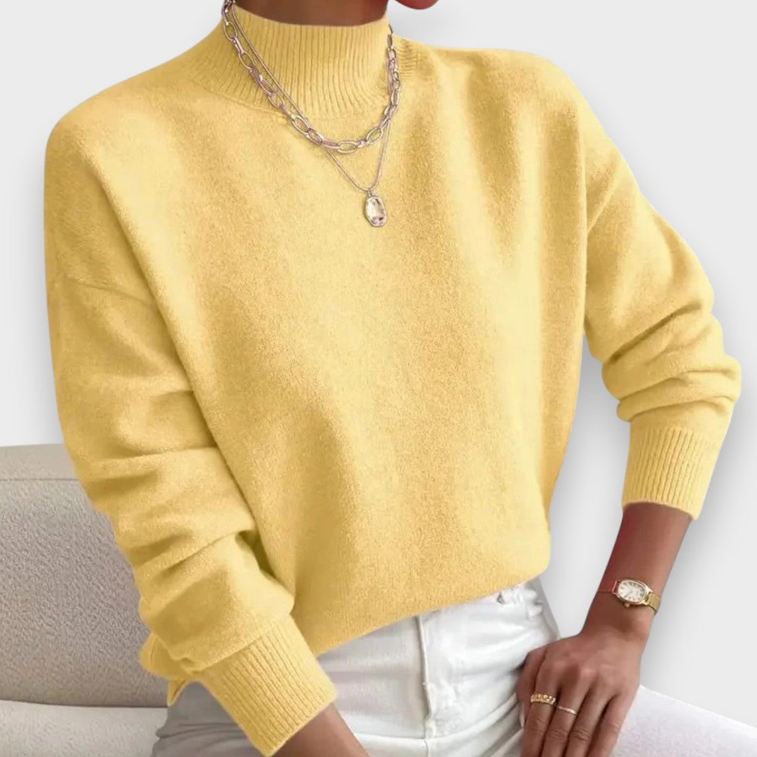 エリカ | エレガントで快適なロー ネック ジャンパー